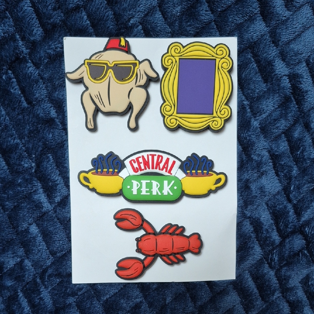 NWOT FRIENDS Central Perk 4 Piece Magnet Set